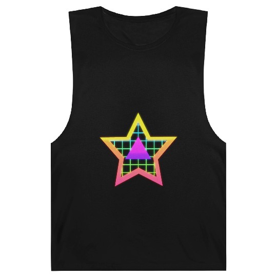 Star neon vintage retro style 90s Barnard Tanks