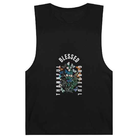 Thankful Blessed Grateful Barnard Tanks