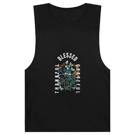 Thankful Blessed Grateful Barnard Tanks