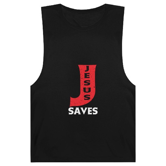 Jesus Saves Love Jesus Christian Christmas Barnard Tanks