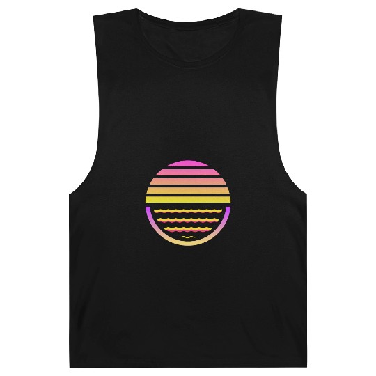 Retro sunset style 80s Barnard Tanks