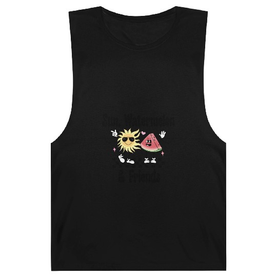 Sun, Watermelon, and Friends, Summer, Beach, Barnard Tanks