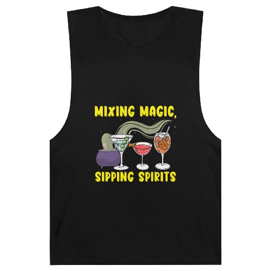 Mixing Magic Sipping Spirits Bartender Halloween Barnard Tanks