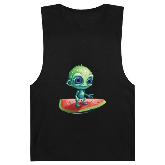 Green Alien Meets Watermelon: Exotic Encounter Barnard Tanks