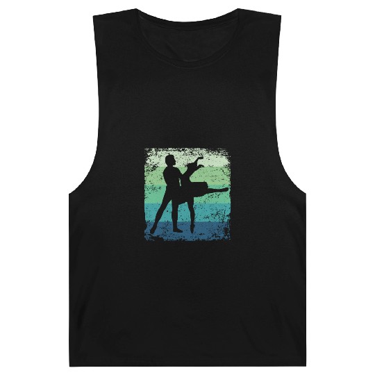Ballet Dance Couple Vintage Ballerina Barnard Tanks