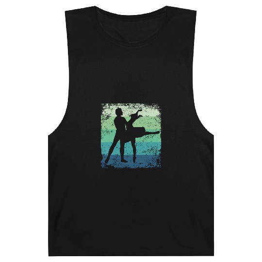 Ballet Dance Couple Vintage Ballerina Barnard Tanks