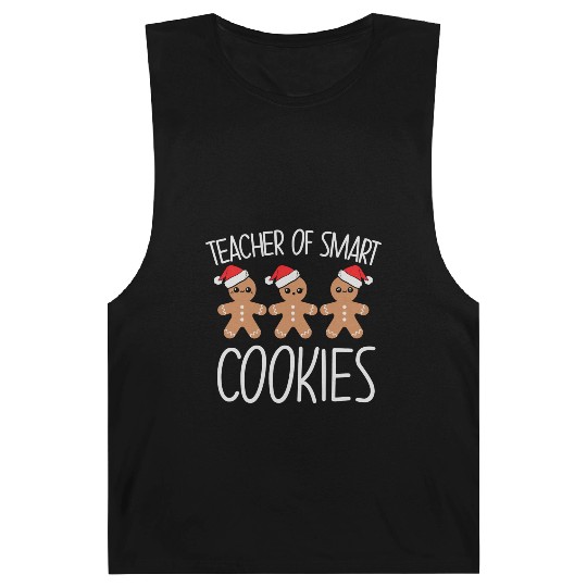 Teacher Of Smart Cookies Gingerbread Christmas Barnard Tanks