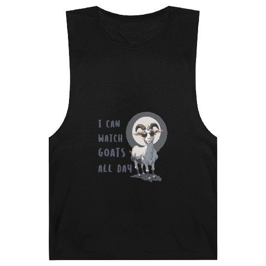 Happy Cute goat Lover Barnard Tanks