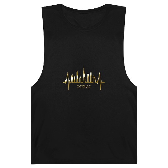 Dubai Skyline Heartbeat Burj Khalifa Silhouette Barnard Tanks