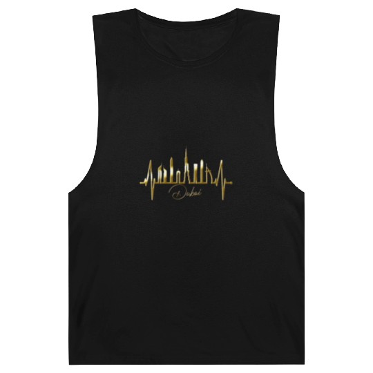Dubai Skyline Heartbeat Burj Khalifa Silhouette Barnard Tanks