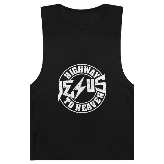 Jesus Highway To Heaven Love Jesus Christian Barnard Tanks