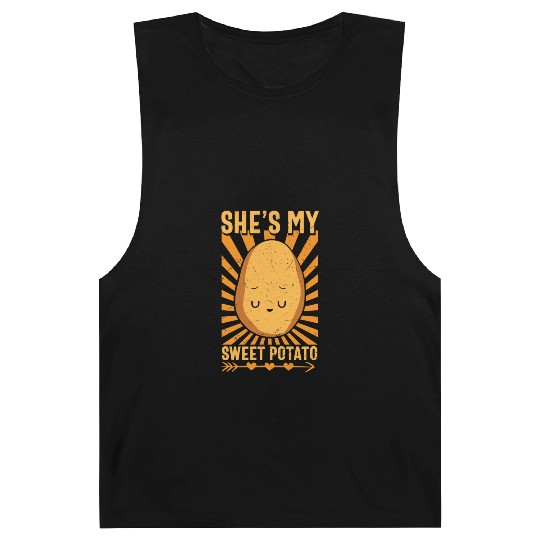 She s My Sweet Potato Funny Matching Halloween Barnard Tanks