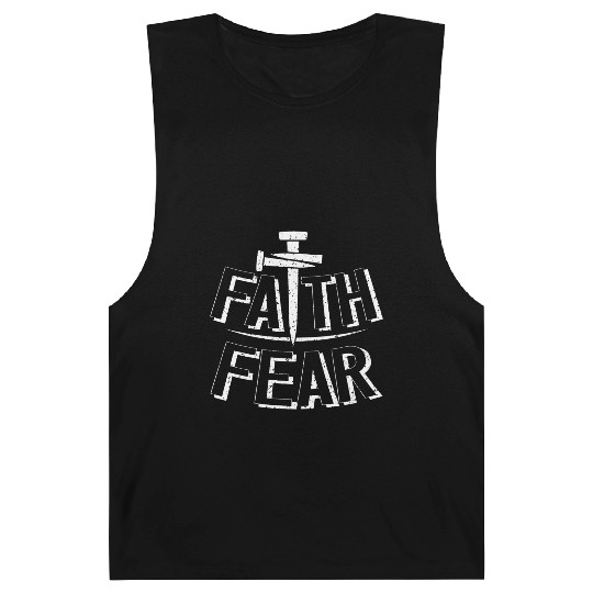Faith Over Feqr Love Jesus Christian Christmas Barnard Tanks