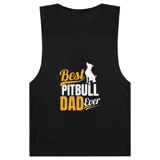 Mens Best Pitbull Dad Ever Barnard Tanks