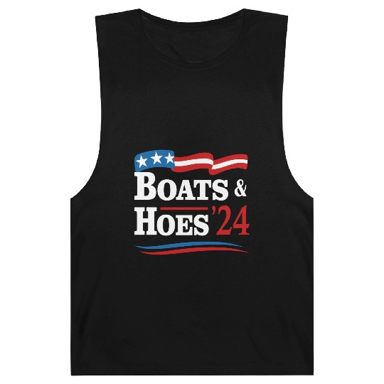 Boats & Hoes 24 Vintage Retro Meme Step Brother Barnard Tanks