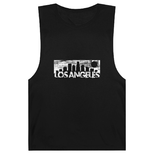 Los Angeles Cityscape Street Wear Barnard Tanks