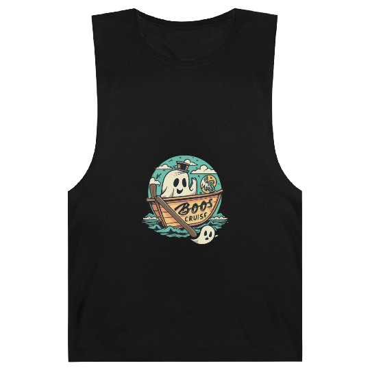 Spooky Cute Kawaii Ghost Design – Boos Cruise Barnard Tanks