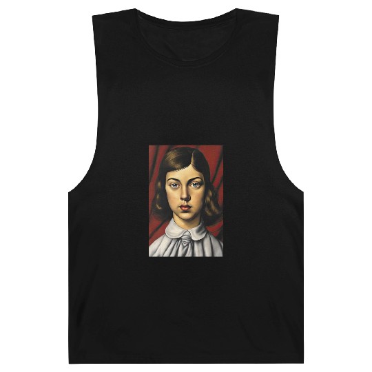 Blue-eyed Woman Painting Barnard Tanks