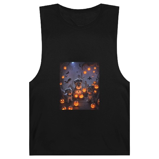 Schnauzer Hallooween Spooktacular Barnard Tanks