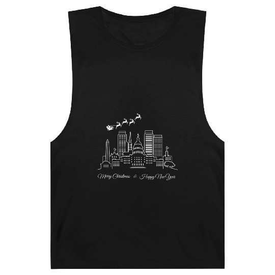 Merry Christmas Happy New Year Washington DC Barnard Tanks