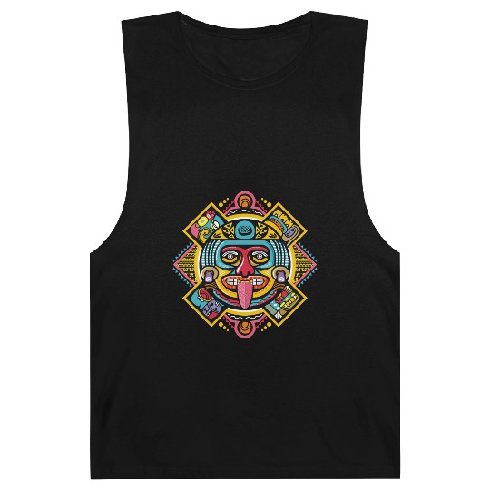 Colorful Aztec Illustration: Ethnic Ornament Barnard Tanks