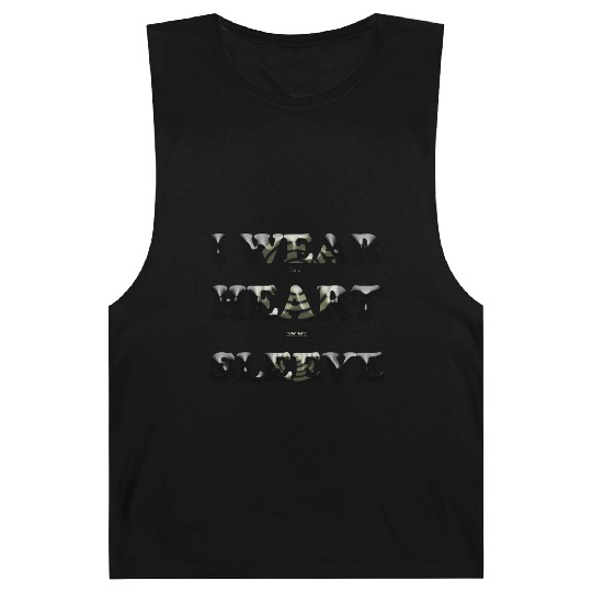 I wear my heart on my sleeve design Barnard Tanks gift