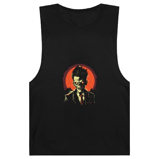 Zombie Apocalypse Ready for Halloween Grim Reaper Barnard Tanks