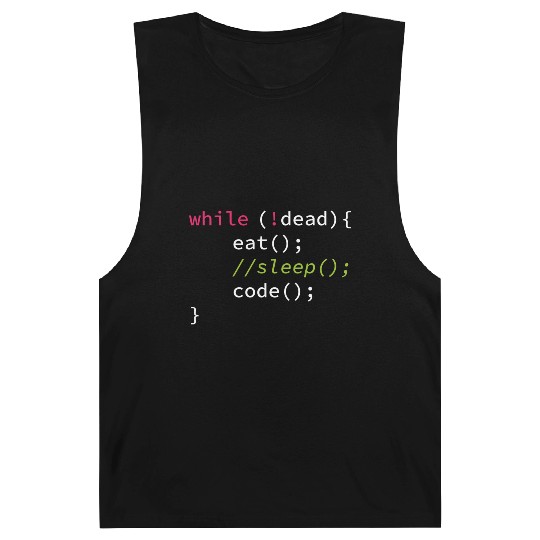 Funny Coding Computer Science Programmer Eat Sleep Barnard Tanks