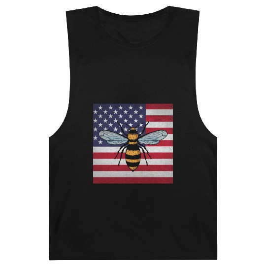 Beekeeper Beekeeping Us Flag Barnard Tanks