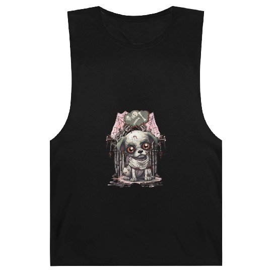 HalloweeChihuahua Mummy Dreaming of Skeleton Bones Barnard Tanks