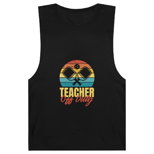 Pickleball teacher retro Barnard Tanks