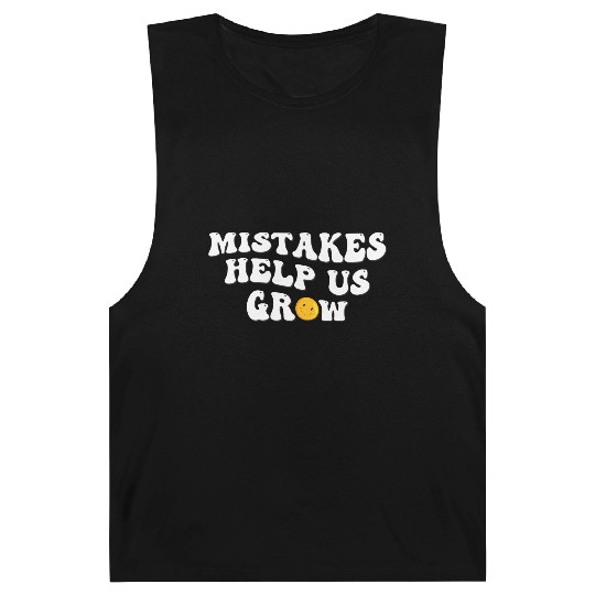 Groovy Mistakes Help Us Grow - Back To School Barnard Tanks