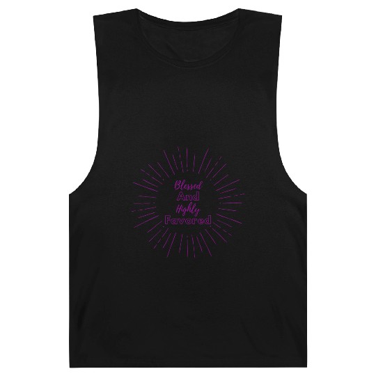 Blessed and Highly Favored Purple Barnard Tanks
