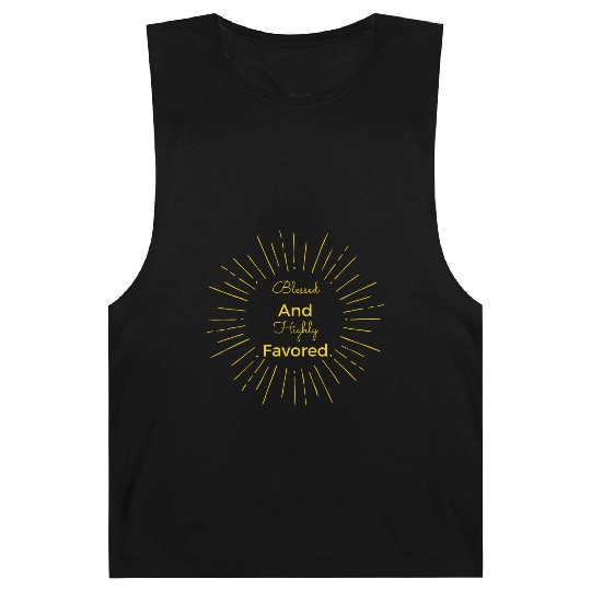 Blessed and Highly Favored Gold Barnard Tanks