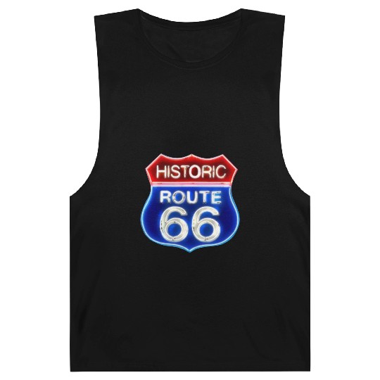 Route 66 neon sign Barnard Tanks