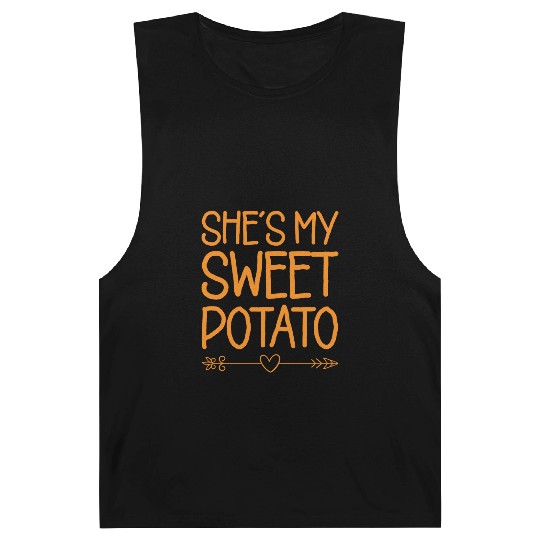 She s My Sweet Potato Yes I Yam Thanksgiving Gift Barnard Tanks