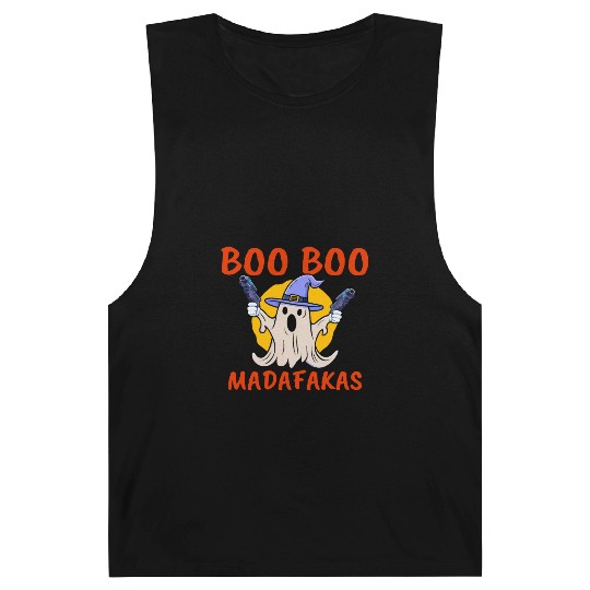 Boo Boo Madafakas , Funny Halloween Ghost Barnard Tanks