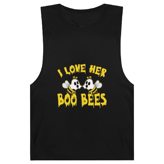 I Love Her Boo Bees Halloween Barnard Tanks
