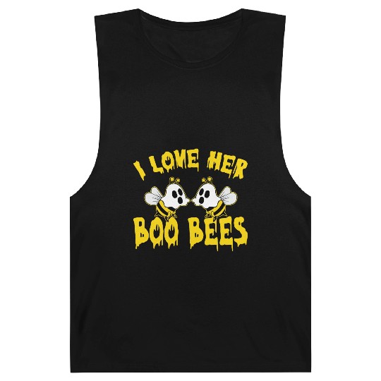 I Love Her Boo Bees Halloween Barnard Tanks