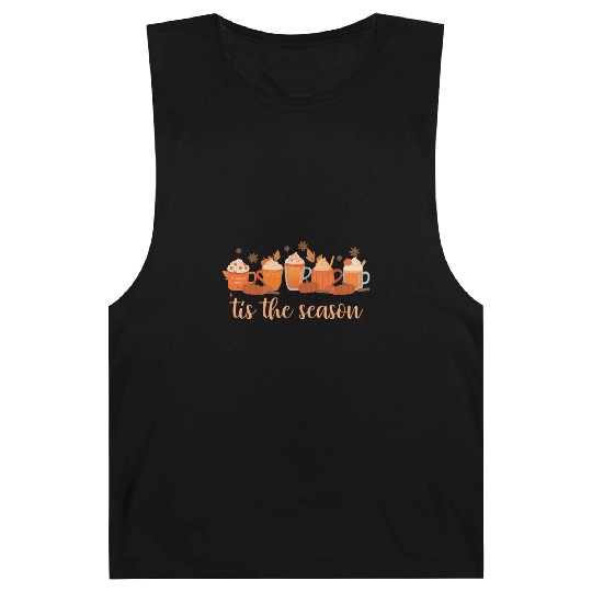Tis The Season Pumpkin Spice Fall Autumn Season Barnard Tanks