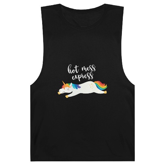Hot Mess Express Magical Unicorn Barnard Tanks