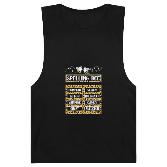 Spelling Bee Halloween Teachers Barnard Tanks
