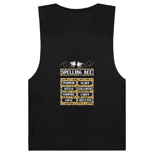 Spelling Bee Halloween Teachers Barnard Tanks