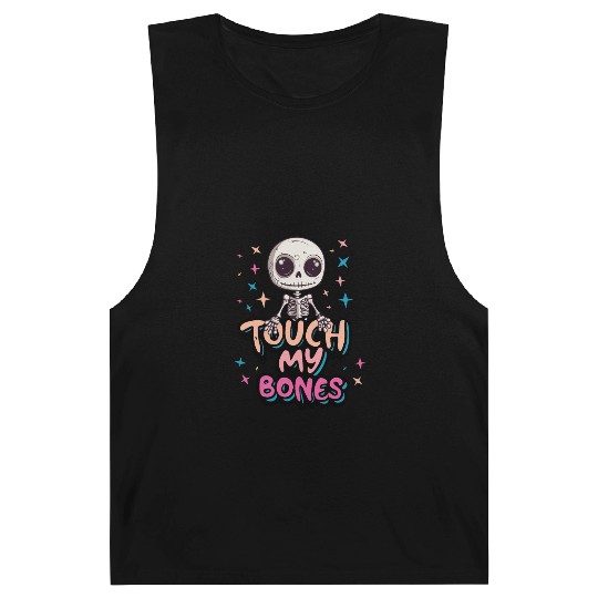 Cute Halloween skeleton - Touch my bones Barnard Tanks