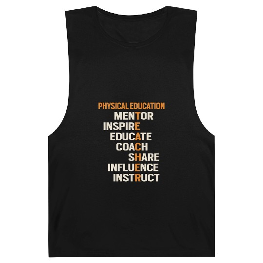 Pe Physical Education Teacher Teach Back To School Barnard Tanks