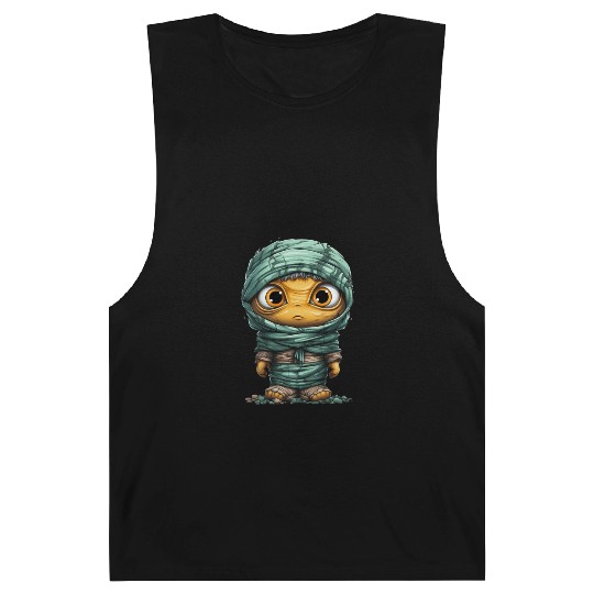 Halloween Spooky Cartoon Mummy Barnard Tanks