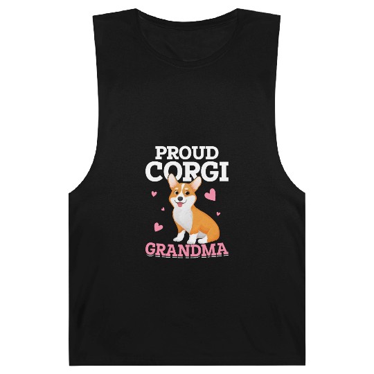 Proud Corgi Grandma Barnard Tanks