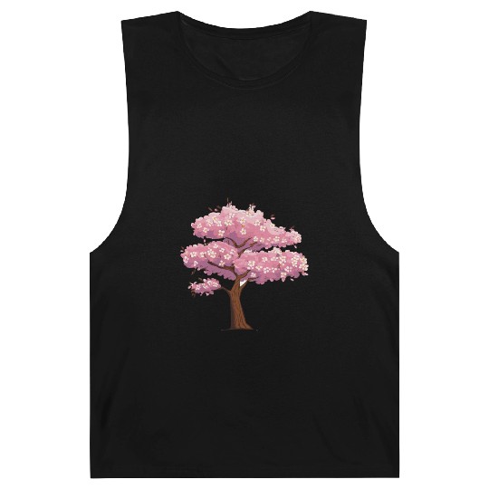 Sakura Serenity: Blossom-Infused Barnard Tanks
