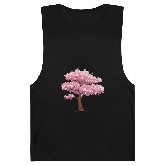 Sakura Serenity: Blossom-Infused Barnard Tanks
