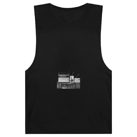 Vintage 90s Tv Radio Statemnt Barnard Tanks